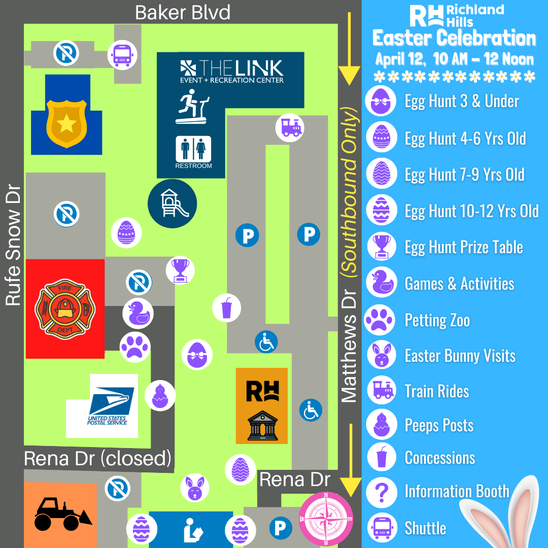 2025 Easter Site Map
